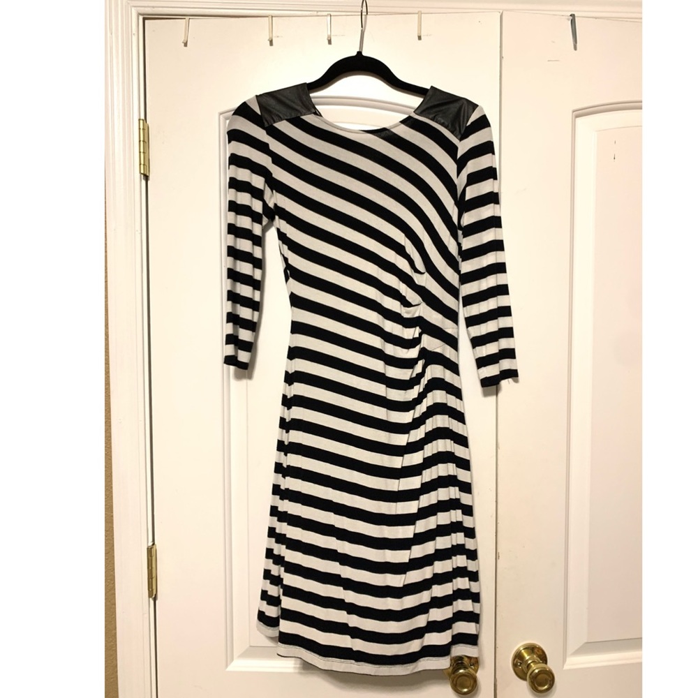 Striped Black and White INC Dress